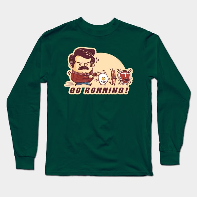 Go Ronning! Long Sleeve T-Shirt by Walmazan